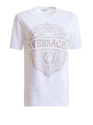 VERSACE COLLECTION: t-shirts - Baroque detailed T-shirt