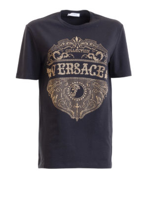 VERSACE COLLECTION: t-shirts - Baroque detailed T-shirt