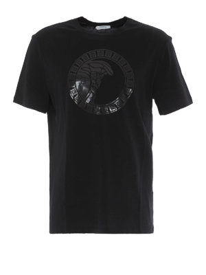 VERSACE COLLECTION: t-shirt - T-shirt con Testa di Medusa tono su tono