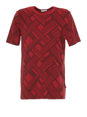 VERSACE COLLECTION: t-shirts - Red Greek pattern T-shirt