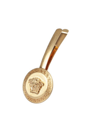 VERSACE: accessori per capelli - Fermaglio in metallo dorato