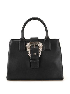 VERSACE JEANS: bowling bags - Baroque buckle handbag