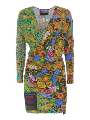VERSACE JEANS: Vestidos de cóctel - Vestido De Cóctel - Jungle Baroque