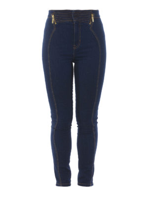 Versace Jeans Couture: skinny jeans - Ultra stretch denim high rise jeans