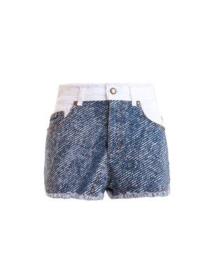 Versace Jeans Couture: Trousers Shorts - Denim shorts