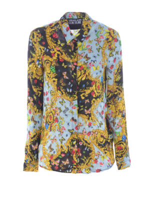 VERSACE JEANS: shirts - Ladybug Baroque print shirt