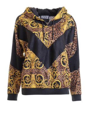 VERSACE JEANS: Sudaderas y suéteres - Sudadera - Estampado Animalier