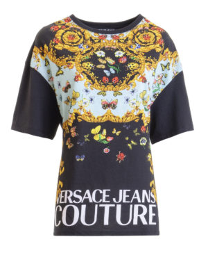 VERSACE JEANS: t-shirts - Patterned over T-shirt
