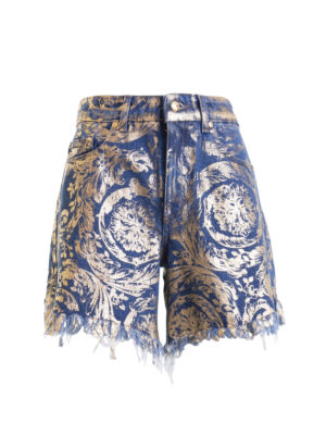 VERSACE JEANS: Shorts - Shorts - Dorado