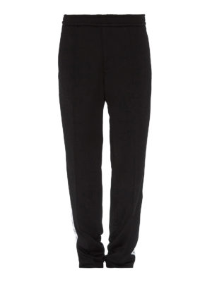 VERSACE: pantaloni sport - Joggers con banda con Testa di Medusa