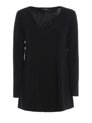 WEEKEND MAX MARA: Suéteres con cuello pico - Suéter Con Cuello De Pico - Venosa