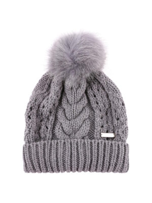 WOOLRICH: berretti - Berretto in lana con targhetta in metallo