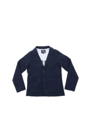 WOOLRICH: blazers - Cotton jacket in blue