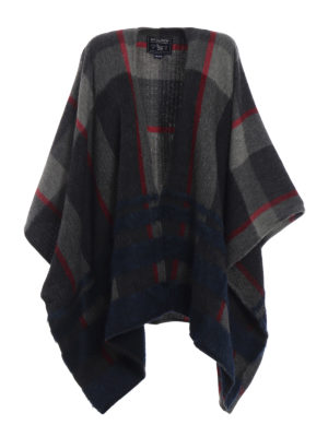 WOOLRICH: Mantelle e poncho - Poncho in lana a quadri