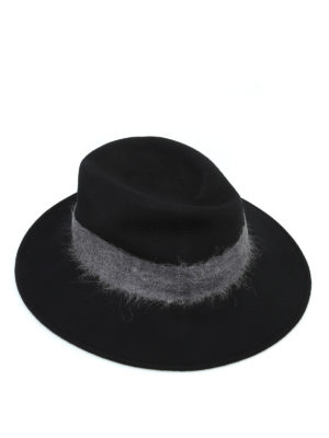 WOOLRICH: cappelli - Cappello in feltro con fascia a contrasto