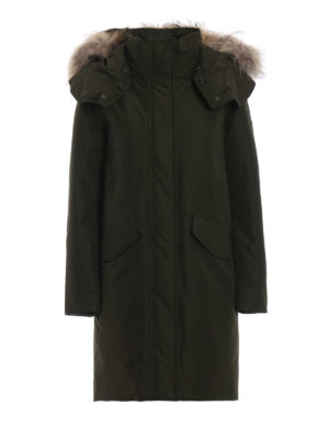 WOOLRICH: cappotti imbottiti - Parka Adirondack imbottito con pelliccia