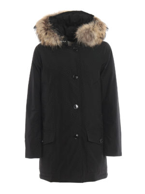 WOOLRICH: padded coats - Arctic Parka black padded coat