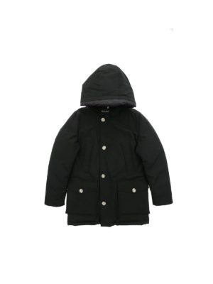 WOOLRICH: padded coats - Arctic Parka down jacket in black