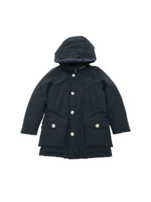 WOOLRICH: padded coats - Arctic Parka down jacket in blue