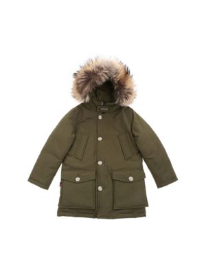 WOOLRICH: padded coats - Arctic Parka Hc down jacket in green