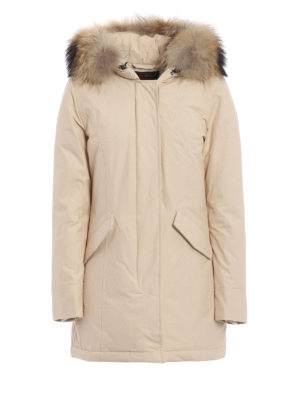WOOLRICH: cappotti imbottiti - Piumino Arctic Parka color avorio