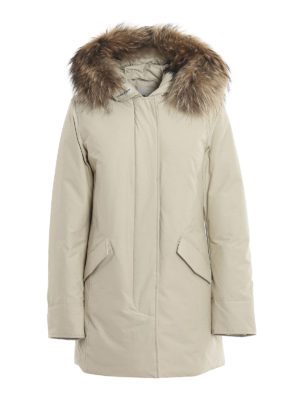 WOOLRICH: padded coats - Arctic Parka white igloo padded coat