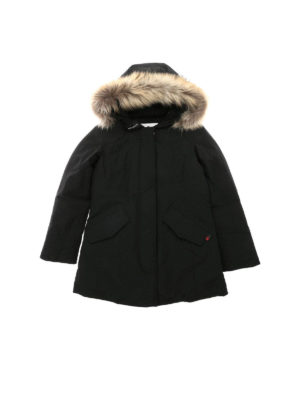 WOOLRICH: padded coats - Artic Parka down Jacket in black