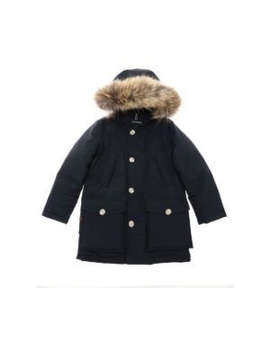 WOOLRICH: padded coats - Artic Parka Hc jacket in dark blue