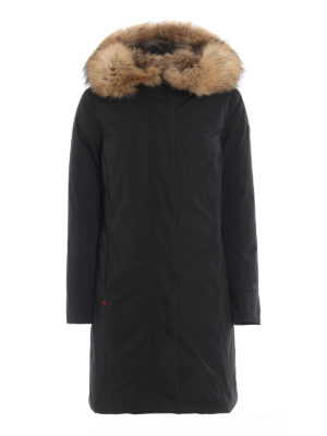 WOOLRICH: padded coats - Black Luxury Boulder padded coat
