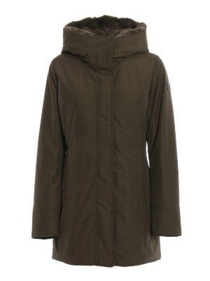 WOOLRICH: Lange Daunenmäntel - Daunenmantel - Dunkelgrün