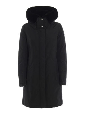 WOOLRICH: Lange Daunenmäntel - Daunenmantel - Schwarz