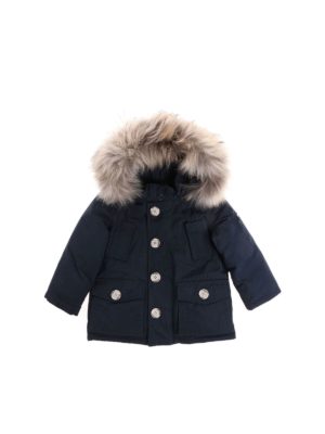 WOOLRICH: padded coats - Dark blue 