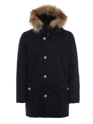 WOOLRICH: cappotti imbottiti - Parka imbottito con bordo in pelliccia