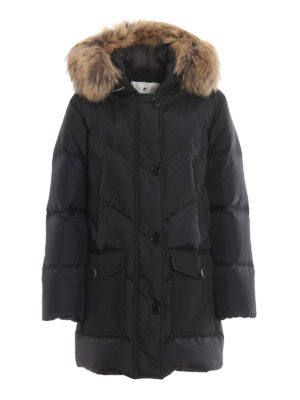 WOOLRICH: padded coats - Logo Parka water repellent padded coat
