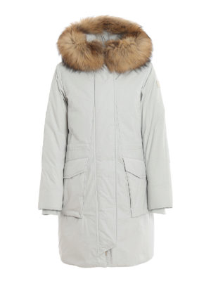 WOOLRICH: Lange Daunenmäntel - Daunenmantel - Weiß