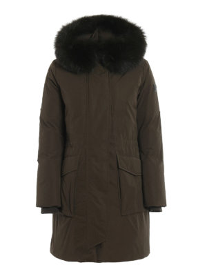 WOOLRICH: Lange Daunenmäntel - Daunenmantel - Dunkelgrün