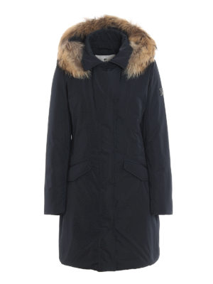 WOOLRICH: Lange Daunenmäntel - Daunenmantel - Dunkelblau