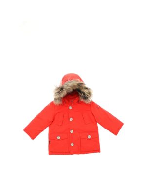 WOOLRICH: padded coats - My First Parka down jacket in red