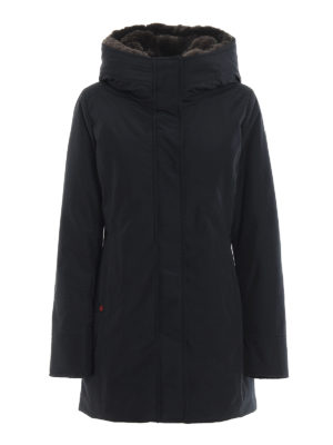 WOOLRICH: Lange Daunenmäntel - Daunenmantel - Dunkelblau