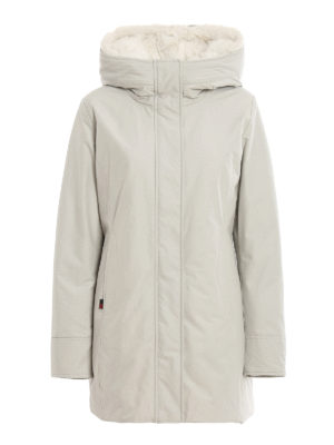 WOOLRICH: Lange Daunenmäntel - Daunenmantel - Hellgrau