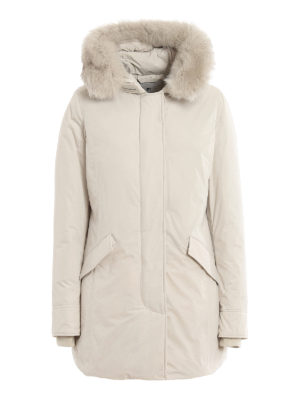 WOOLRICH: Lange Daunenmäntel - Daunenmantel - Hellbeige