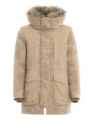 WOOLRICH: cappotti imbottiti - Parka militare imbottito con cappuccio