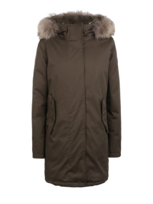 WOOLRICH: Lange Daunenmäntel - Daunenmantel - Dunkelgrün