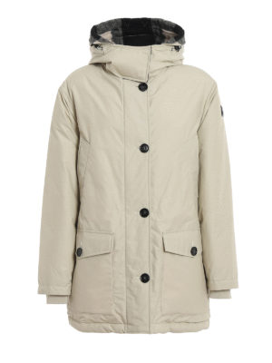 WOOLRICH: Lange Daunenmäntel - Daunenmantel - Hellbeige