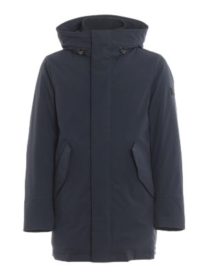 WOOLRICH: padded coats - Stretch Mountain Parka hooded coat