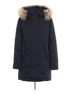 WOOLRICH: Lange Daunenmäntel - Daunenmantel - Dunkelblau