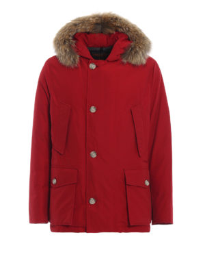 WOOLRICH: padded jackets - Red Arctic Anorak parka