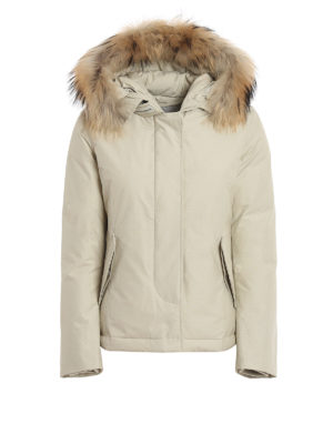 WOOLRICH: Kurze Daunenjacken - Daunenjacke - Hellbeige