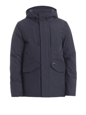 WOOLRICH: giacche imbottite - Piumino in nylon stretch con cappuccio