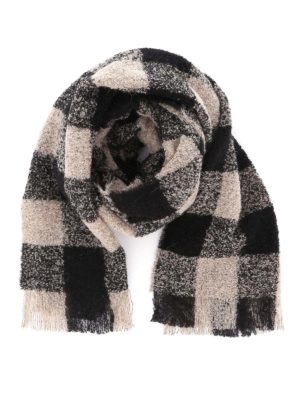 WOOLRICH: scarves - Check bouclé scarf